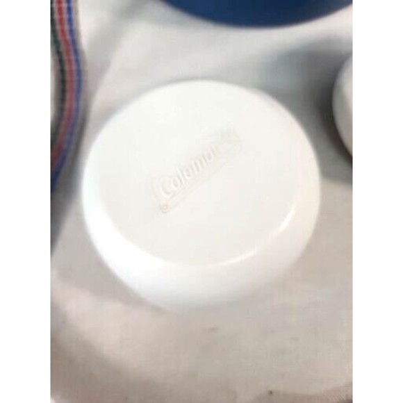 Vtg Coleman Thermos  w/5517 Flip Spout Bowl Adjustable Strap Excellent Condition - Picture 2 of 10